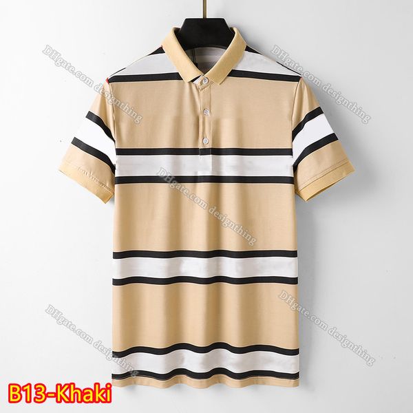 Mens Designer T Shirt Cotton Plaid Embroidery Comfortable Fit Asian Size Fashion Casual Top, B13-khaki
Mens Designer T Shirt Cotton Plaid Embroidery Comfortable Fit Asian Size Fashion Casual Top, B13-khaki