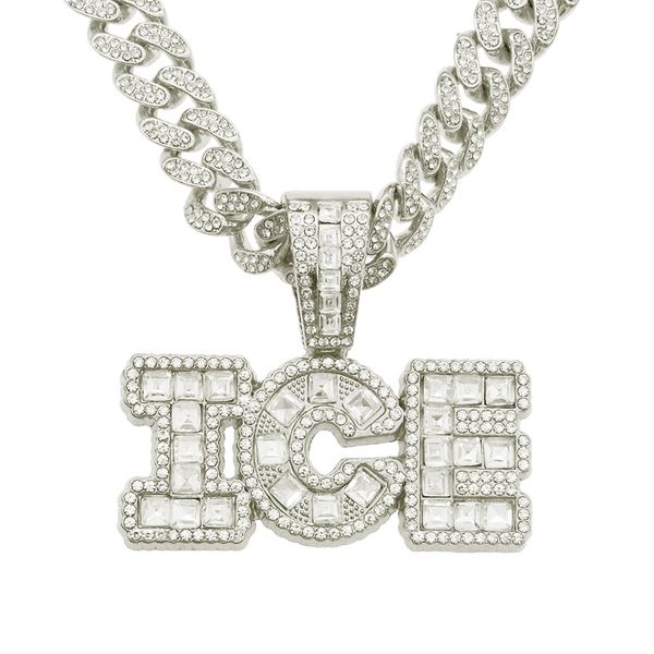 Jigsaw-shaped diamond letter pendant with cool design - Cuban chain necklace pendant - trendy alloy full-diamond collar chain
Jigsaw-shaped diamond letter pendant with cool design - Cuban chain necklace pendant - trendy alloy full-diamond collar chain