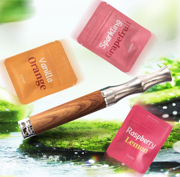 Essential Oil Flavored Air Device Inhaler, Bad Habit Replacement Stick, Relieve Stress, and Naturally Break Bad Habits. Includes 3 Packs of Plant-Based Cores