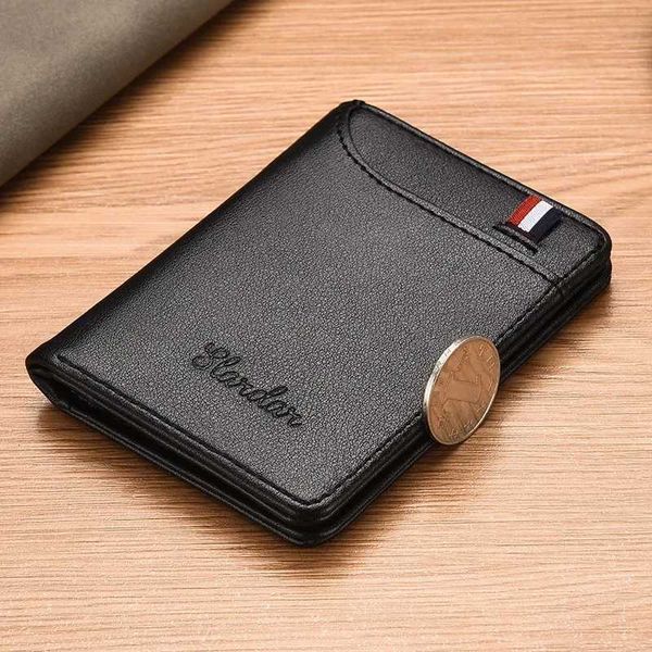 1PC New Super Slim Soft Wallet PU Leather Mini Credit Card Wallet Purse Card Ho…