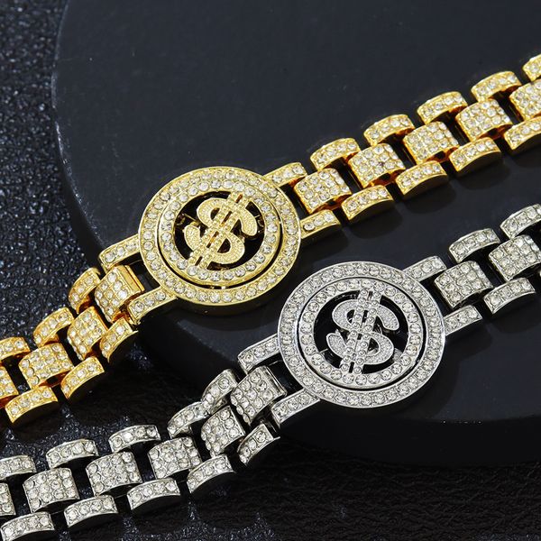 Spin & Flex Dollar Bracelet | Iced - Out Hip - Hop Bling for Streetwear OGs
Spin & Flex Dollar Bracelet | Iced - Out Hip - Hop Bling for Streetwear OGs