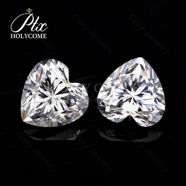 Moissanite Stone Heart Shape Wholesale Extremely Shiny Quality Multiple Shapes Top D Color Vvs1 Jewelry Making Materials Loose Stone with GRA Certified