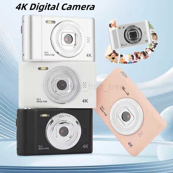 4K Retro Camera 2.4 Inch IPS Screen Photography Camcorder with Flashlight Outdoor Front Rear Camera Child Entry-Level Camera T250731