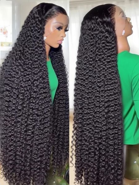 Brazilian Hair Black /Blonde /Brown /Pink Wig Curly Human Hair Wigs 13x6 HD Lace Frontal Wigs Loose Deep Wave Lace Front Wig 13x4 Wear And Go for Wemon