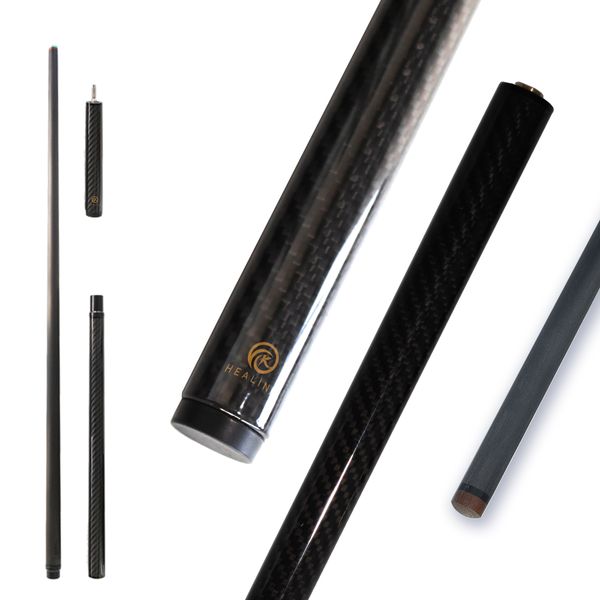 3-PC Carbon Fiber Cue Stick Break Jump Carbon Pool Cue Stick 3K Black Technology Bakelite 13.8mm 1247mm/48in 20oz Billiard Stick
3-PC Carbon Fiber Cue Stick Break Jump Carbon Pool Cue Stick 3K Black Technology Bakelite 13.8mm 1247mm/48in 20oz Billiard Stick