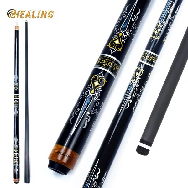 HEALING CUE- Carbon Fiber Pool Cue Black Technology Low Deflection Billiard ,12.4mm,147cm,19-20OZ Billiard Pool Stick
HEALING CUE- Carbon Fiber Pool Cue Black Technology Low Deflection Billiard ,12.4mm,147cm,19-20OZ Billiard Pool Stick