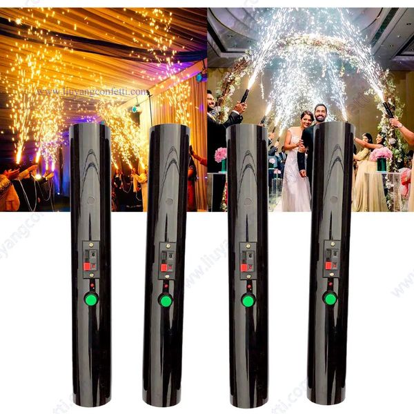4pcs Hand Held Cold Fountain Wedding Machine Hand Hold Sparkler Shooter Marriage Bride Couple Entry Spark First Dance Dj Groom 251024