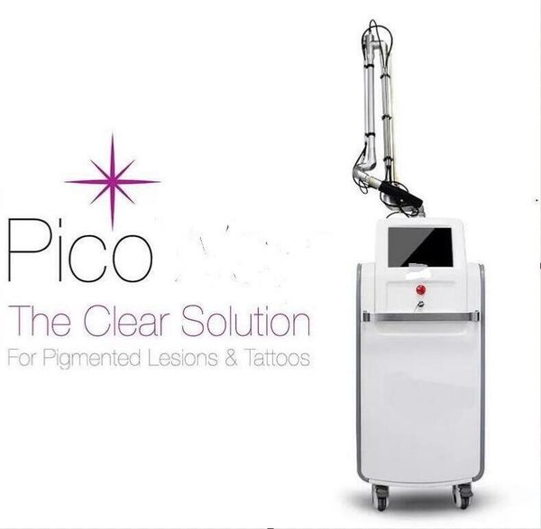 Clinic used Pico Laser Tattoo Removal Machine Vertical Q Switched Nd Yag Laser Freckle Remove pigment removal Picolaser 755 1064 532 beauty machine