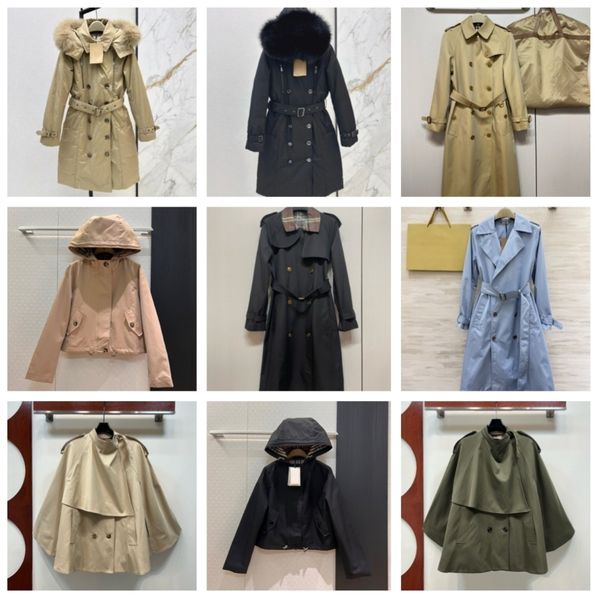 Women Windbreaker Designer Jackets Winter Trench Coats Fash…