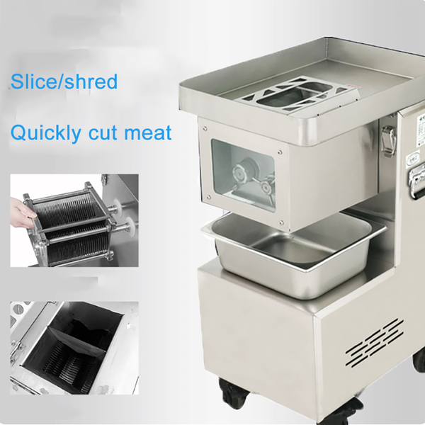 Meat Slicer Commercial Electric High-power Multi-function Sliced Shredded Pork Diced