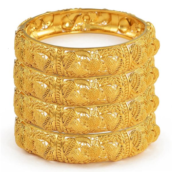 Gold Bangles and Bracelets Set