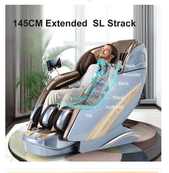 2025 Massage Chair 4D with Zero Gravity Full Body Massage with Voice Control,Heating,LCD Remote Control,Foot Roller Massage Chair