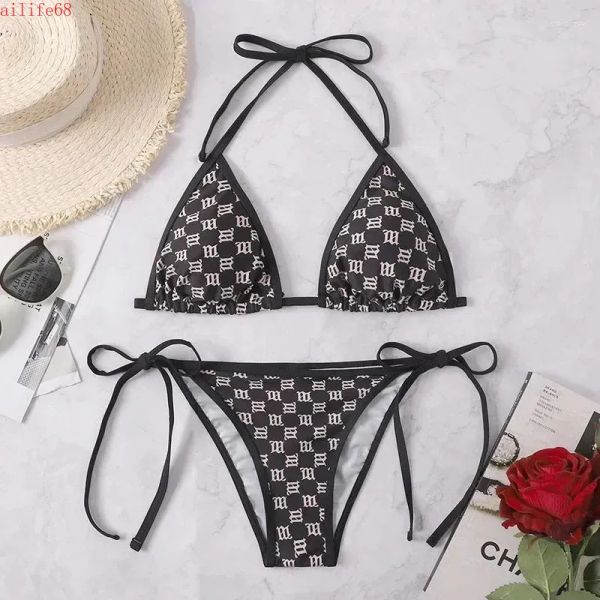 Women's Swimwear Sexy Style Bikini Set Women 2025 Triangle Cup Swimsuit Two Piece Low Waist Thong Bathing Suit Halter Lace-up Backless, Black
Women's Swimwear Sexy Style Bikini Set Women 2025 Triangle Cup Swimsuit Two Piece Low Waist Thong Bathing Suit Halter Lace-up Backless, Black