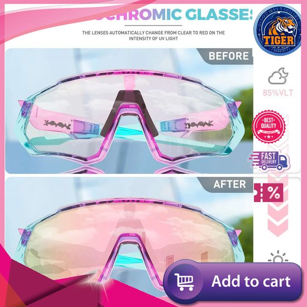Ddmytiger Ddmytiger China Domestic New Outdoor Photochromic Sunglasses Men Women Road Mountain Bike Bicycle Cycg Glasses Sport Running Eyewear