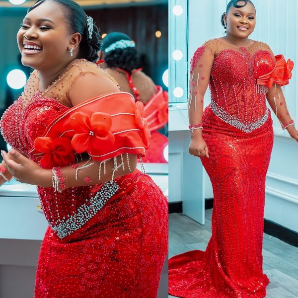Aso Ebi Red Mermaid… - image