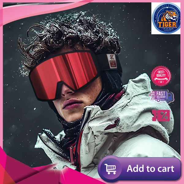 Ddmytiger Ddmytiger China Domestic Ski Goggle Snowboard Mask For Men Women UV Protection Snow Glasses Magnetic Attraction Anti Fog Skiing Goggles Adult