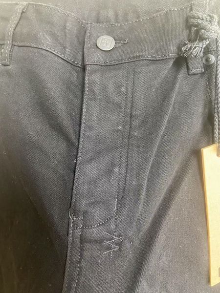 Ksubi Jeans Ripped straight leg black blue jeans men Europe and the United States High street black jeans men slim foot pants