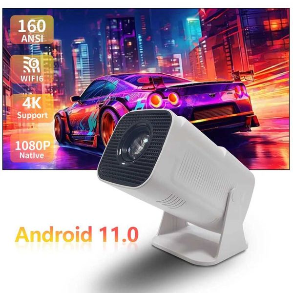Portable Mini Projector 4K 1080P Full HD 5G WiFi 6 BT5.0 Automatic Horizontal Correction 180 Rotatable Outdoor Smart Projector X250407