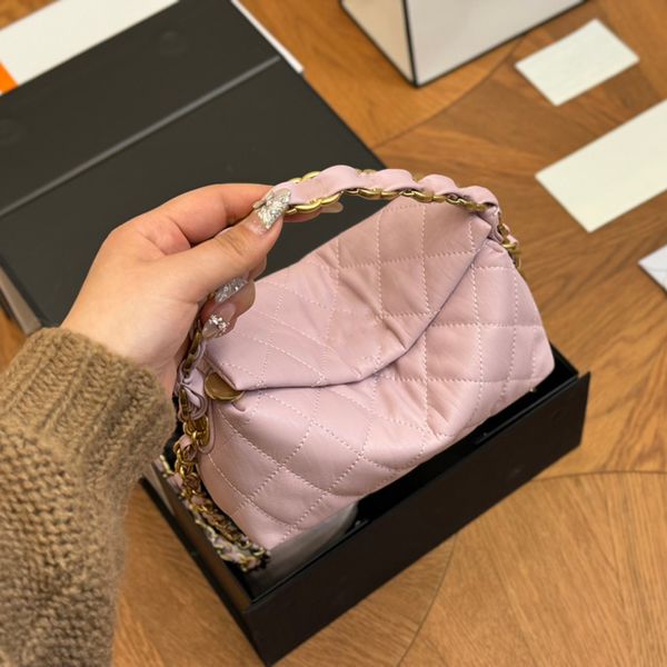 Hobo Makeup Bag Designer Womens Shoulder Bag 19cm Leather Diamond Gold Hardware Metal Buckle Braided Top Luxury Handbag Matelasse Chain Crossbody Bags Fashion Bags, Black
Hobo Makeup Bag Designer Womens Shoulder Bag 19cm Leather Diamond Gold Hardware Metal Buckle Braided Top Luxury Handbag Matelasse Chain Crossbody Bags Fashion Bags, Black