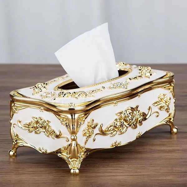 European tissue box high-end el restaurant napkin ction box kitchen and living room tabletop tissue storage box 250402