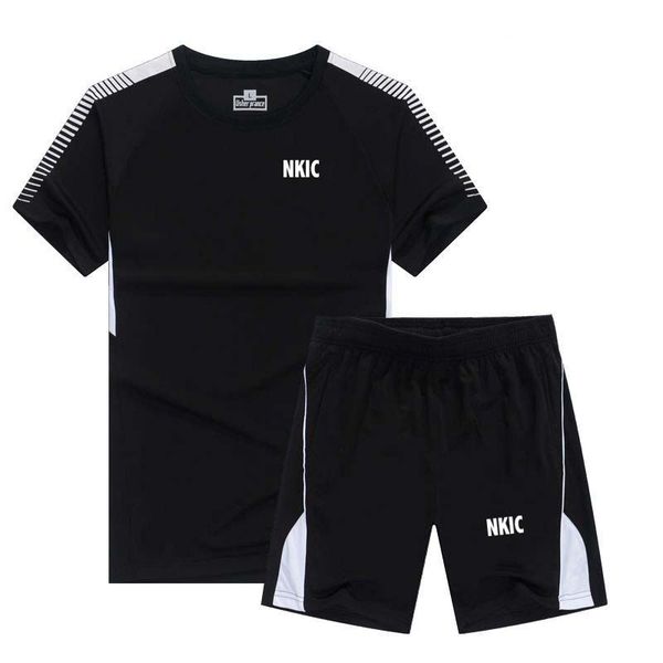 Summer Men's Sports Fashion Brand Sets letter Printed Leisure Short Sleeve Tops Shorts 2 Piece Outfit Outdoor Run Gym, Red 1
Summer Men's Sports Fashion Brand Sets letter Printed Leisure Short Sleeve Tops Shorts 2 Piece Outfit Outdoor Run Gym, Red 1