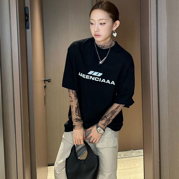Men's T-Shirts Designer Soup reflective letter printed short sleeved INS couple casual loose T-shirt, W1
Men's T-Shirts Designer Soup reflective letter printed short sleeved INS couple casual loose T-shirt, W1