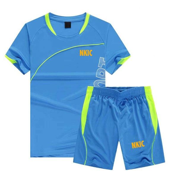Summer Outdoor Sportswear Men Brand Printed Short Sleeve Shorts Casual Fashion Two Sets Sweat Absorbent And Comfortable, Cowboy blue 1
Summer Outdoor Sportswear Men Brand Printed Short Sleeve Shorts Casual Fashion Two Sets Sweat Absorbent And Comfortable, Cowboy blue 1