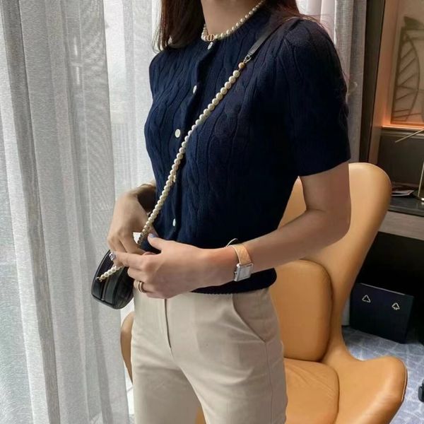 Women T-Shirt Designer Pony Embroidery Short Sleeve Cotton Knit Slim Fit Cardigan Style Daily Wear Breathable Tee, Ds021-royal blue 
Women T-Shirt Designer Pony Embroidery Short Sleeve Cotton Knit Slim Fit Cardigan Style Daily Wear Breathable Tee, Ds021-royal blue
