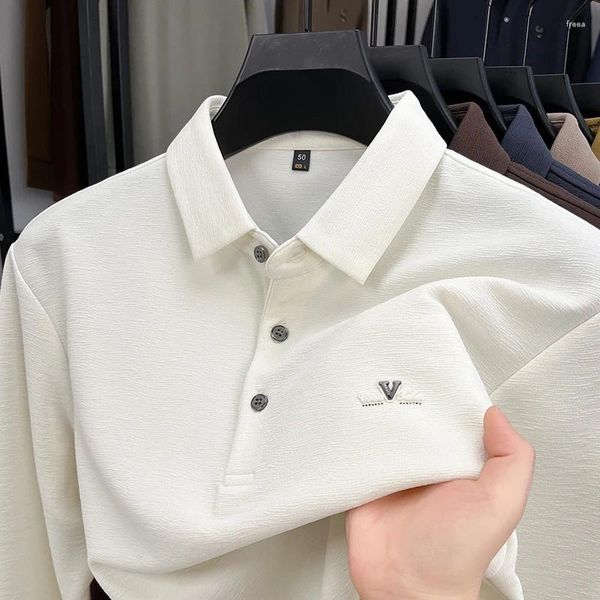 Men's Polos High-end Luxury Polo Shirt Lapel V — compare prices at CompareOffers