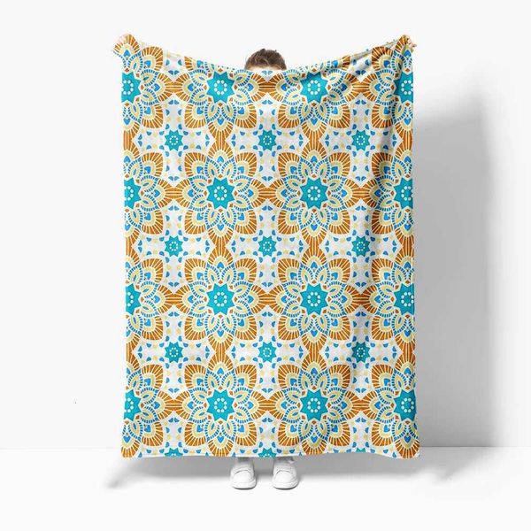 Turkish Style Floral Cotton Throw Blanket Sofa Bed — compare prices at CompareOffers
