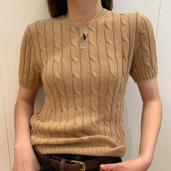 Women T-Shirt Designer Pony Embroidery Slim Fit Cardigan T-Shirt Style with Buttons, Soft Cotton Knitwear Daily Summer Outfit, Ds002-green
Women T-Shirt Designer Pony Embroidery Slim Fit Cardigan T-Shirt Style with Buttons, Soft Cotton Knitwear Daily Summer Outfit, Ds002-green