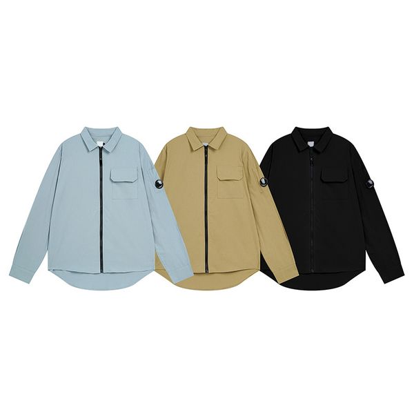 Men's Jackets Designer Casual and minimalist glasses loose long sleeved lapel zipper cardigan shirt, A4
Men's Jackets Designer Casual and minimalist glasses loose long sleeved lapel zipper cardigan shirt, A4