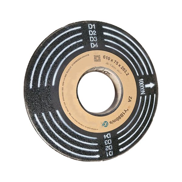 Material of grinding wheel for polishing round steel in special steel plant: zirconia corundum resin binder
