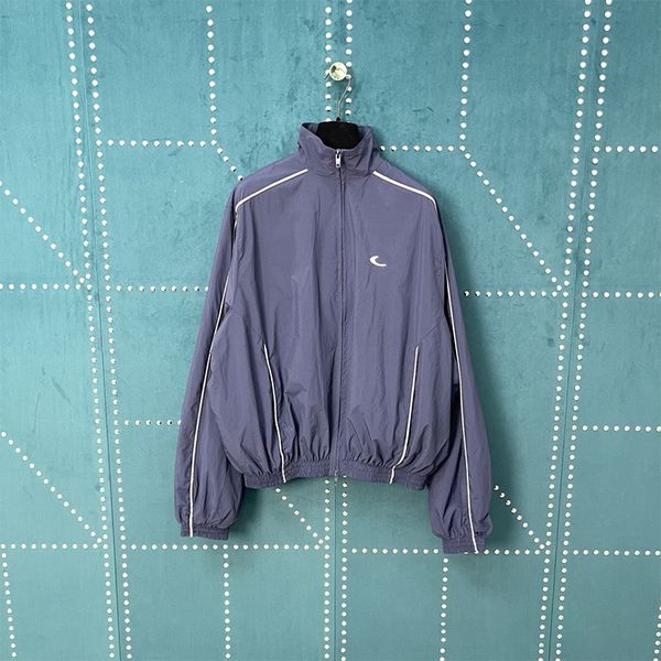 Men's Jackets Designer Half loop embroidered reflective strip jacket for both men and women loose fit, Blue
Men's Jackets Designer Half loop embroidered reflective strip jacket for both men and women loose fit, Blue