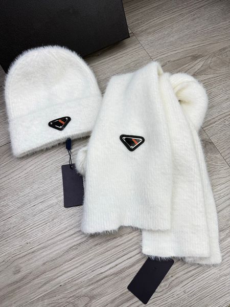 White Set Beanie An…