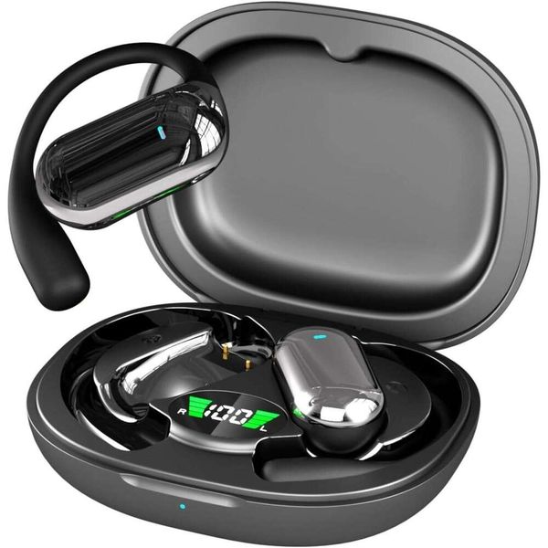 Tuliqiong AI Translation Real Time, 144 Language Earbuds APP, English Spanish Translator Earphones, 3in1 Open Ear Buds with Charging Case for Travel Learning