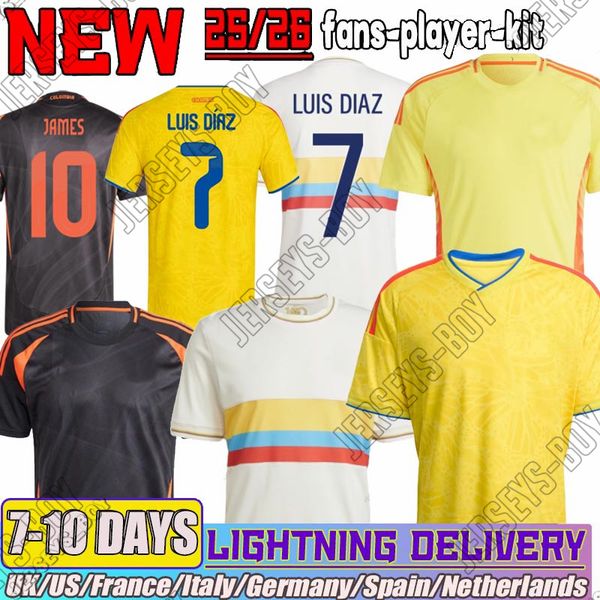 26 25 24 Colombia Kit Soccer Jerseys Luis Diaz JAMES J.LERMA Borre Suarez Campaz Lerma Munoz 2025 football Lucumi Rios Sanchez shirt mens kids kit, Black
26 25 24 Colombia Kit Soccer Jerseys Luis Diaz JAMES J.LERMA Borre Suarez Campaz Lerma Munoz 2025 football Lucumi Rios Sanchez shirt mens kids kit, Black