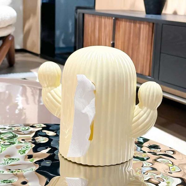 Fashionable and Creative Cactus Toilet Paper Box High Beauty Living Ro Desktop Cute Tissue Box Paper Storage Box Y251112