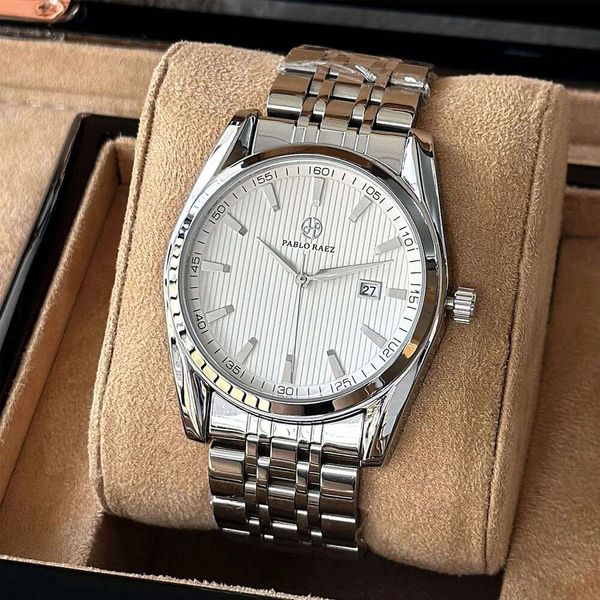 Exquisite Fashion Men's Stainless Steel Business Quartz Watch Waterproof Wholesale