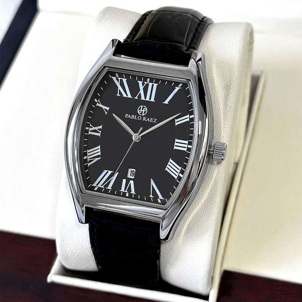 Hot-selling Square Dial Waterproof Belt Barrel-shaped Simple Casual Elegant Men's Watch