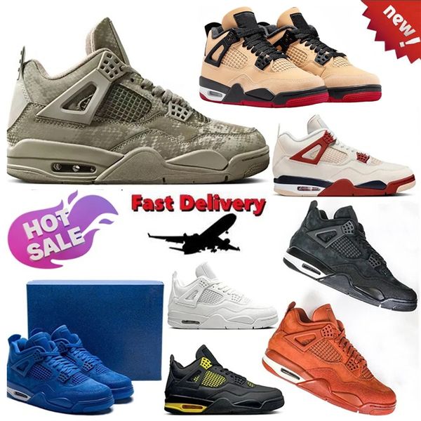 New Basketball Shoes 4 4s Blue Chill Somos Eternos Toro Bravo Sail Cinnabar Cozy Girl Sneakers Men Women Hiking Boots for Unisex Sports Trainers Free Shipping