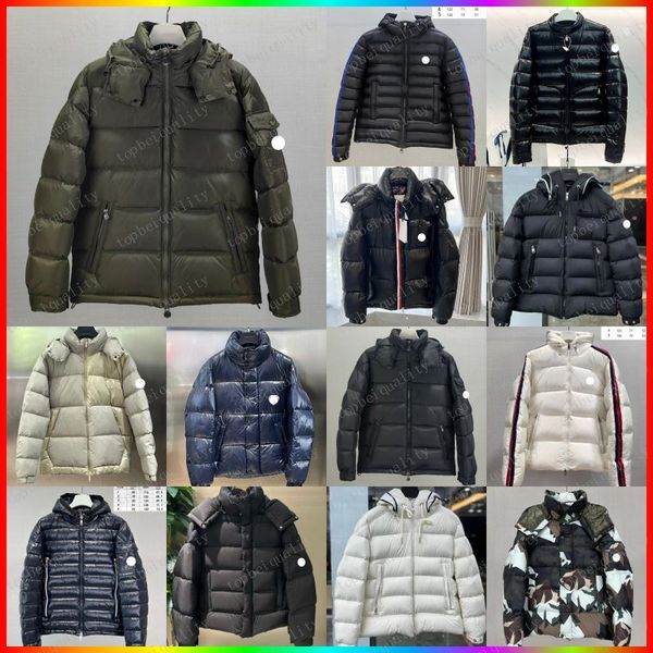 Men's Embroidered Badge Stand Collar Men's Designer Down Parkas Men's Coat Sweater Lightweight Women Jacket Sweater Winter Puffer Zip up Jackets Body White Duck Puffer