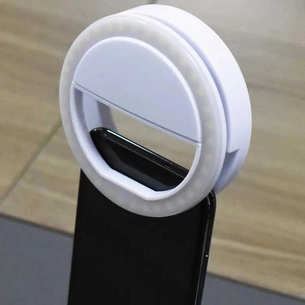 Led Selfie Ring Light Mobile Phone Lens LED Selfie Lamp Ring For IPhone g Phone Selfie Clip Light AccessorieM251113