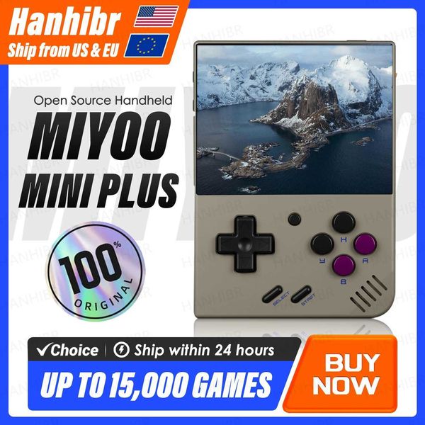 MIYOO Mini Plus Portable Retro Handheld Game Console V2 Mini I Screen Classic Video Game Console Linux System Childrens Gift X260525