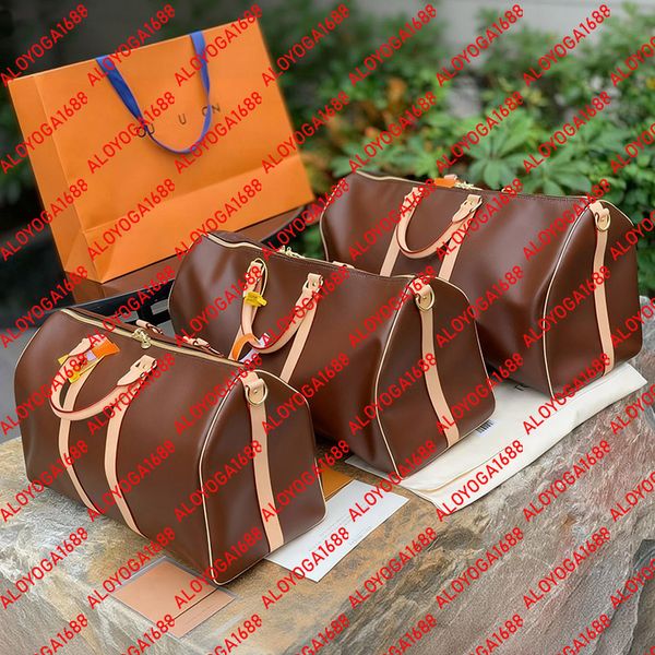 50CM,55CM Duffle Bag Designer Luxury Luggage Neutral Outdoor Travel Bag Genuine Leather Men Women Sports Travel Bag Crossbody Shoulder Bag Vacation Luggage Packs, Brown/black - old flowers
50CM,55CM Duffle Bag Designer Luxury Luggage Neutral Outdoor Travel Bag Genuine Leather Men Women Sports Travel Bag Crossbody Shoulder Bag Vacation Luggage Packs, Brown/black - old flowers