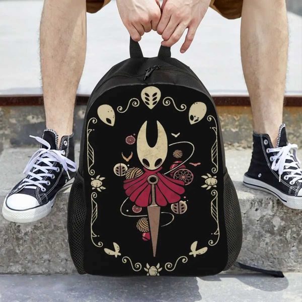 Hollow Knight Silksong Hornet Casual Backpack Sports Student Work Daypack For M…