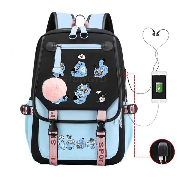 Hot Movie Print Derpy Tiger School Bags For Student Girls Hot Movie Print Backp…