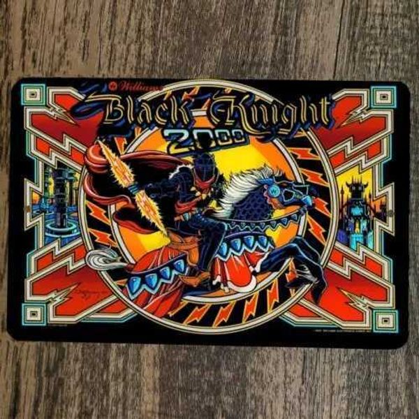 Black Knight 2000 Arcade 8X12 Metal Wall Video Game Sign Posterm251114