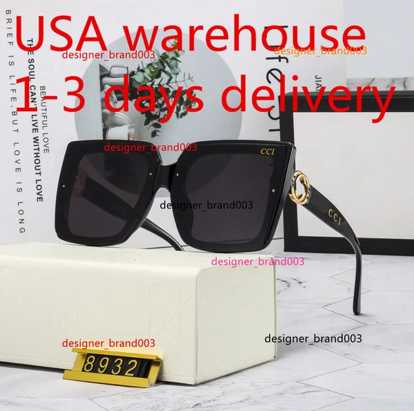 Fashion Classic design Luxury Sunglasses For Men Women Pilot Sun Glasses UV400 Eyewear Metal Frame Lens 8932 With box guccis guccii guccisunglasse ggs UW8D