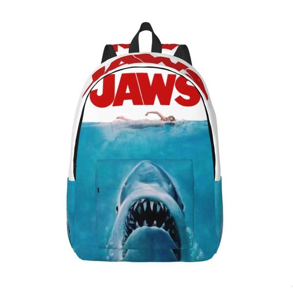 Jaws Original Movie Cool Backpack Outdoor Student Business Retro Daypack For Me…